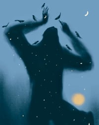 night & birds - giclée print
