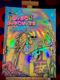 Image 1 of THE DISCO BISCUITS - OFFICIAL GIG POSTER ( 9/15 - 9/16/2023) AUSTIN TX -  FOIL VARIANT