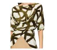 Image 1 of Abstract Thinking Wrap Blouse