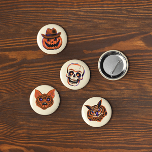 Halloween Portrait Pins