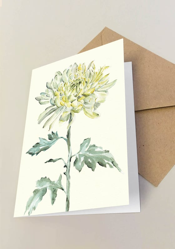 Image of 5 Notecards Folded Chrysanthemum No.1024