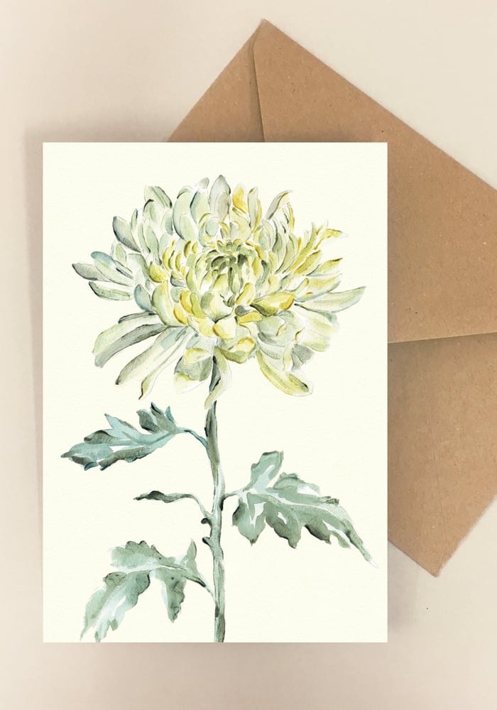 Image of 5 Notecards Folded Chrysanthemum No.1024