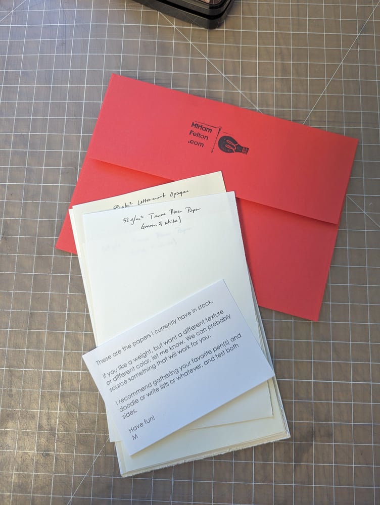 Image of Custom Notebook Paper Sample Pack