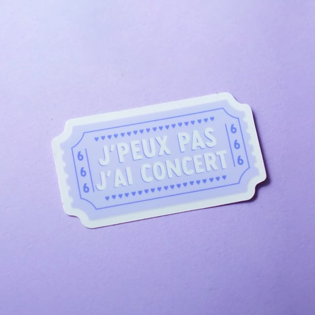 J'peux pas j'ai concert