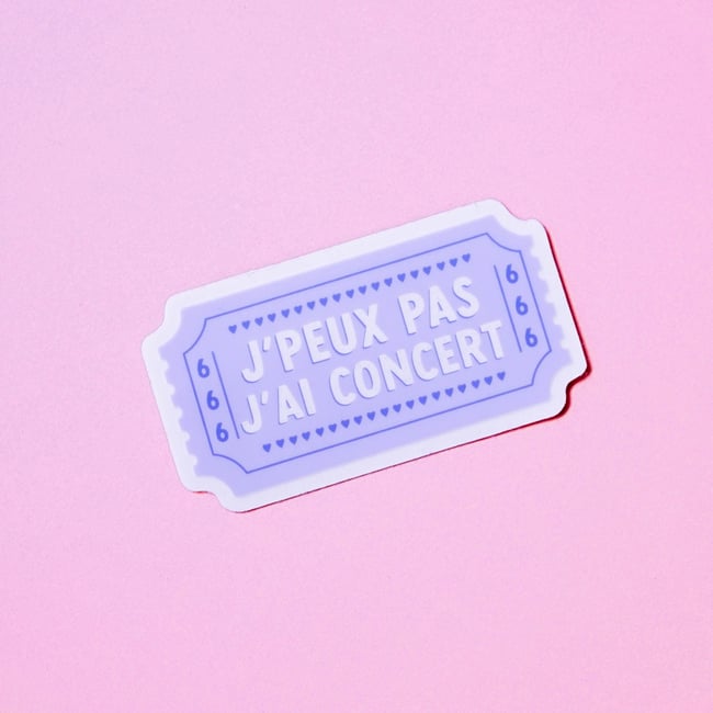 J'peux pas j'ai concert