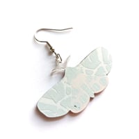 Image 4 of Garden Tiger Moth Acrylic Earrings