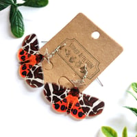 Image 2 of Garden Tiger Moth Acrylic Earrings