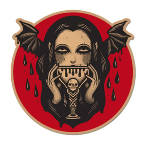 Image of Sticker - Drinking Vampire