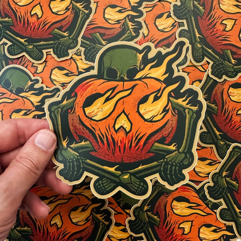 Image of Sticker - Pumpkin Flames
