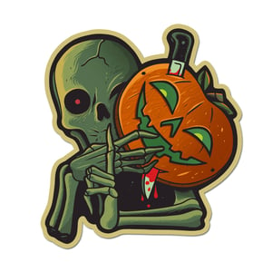 Image of Sticker - Shush Skeleton