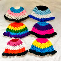 crocheted bucket hats