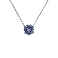 Image 1 of Fleur du Mal necklace in sterling silver or gold