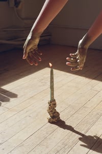 Image 3 of sand and stone candle holder 