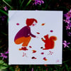 Illustration collection d'automne  " la rencontre "