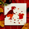 Illustration collection d'automne  " la rencontre "