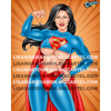 Autographed 8x10 - Superwoman (Crop Top & Pants)
