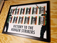 Framed 1974-1981 Hunger Striker Memorial Cards
