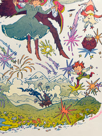 Image 4 of Howl's Moving Castle Small Riso Print