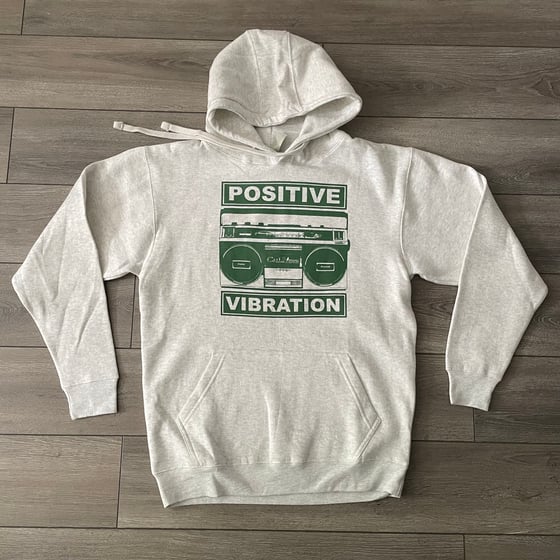 Image of Positive Vibration Radio Oatmeal Hoodie