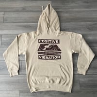 Positive Vibration Record Player Sand Brown Hoodie