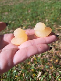 Image 2 of Orange Calcite Duck Carvings