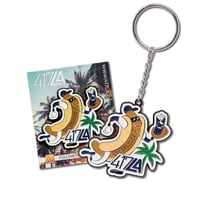 Image 1 of "Ballpark Pride Bundle: Pavillion Dawgs Lapel Pin & Key Chain Set"