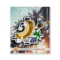 Image 3 of "Ballpark Pride Bundle: Pavillion Dawgs Lapel Pin & Key Chain Set"