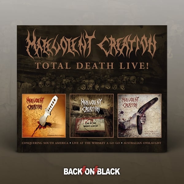 Image of MALEVOLENT CREATION - TOTAL DEATH LIVE!  - 3 CD BOX SET