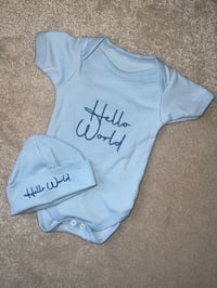 Hello World Cotton Set Blue