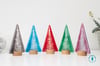Mini Freestanding Glass Christmas Tree