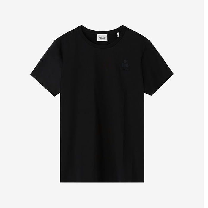 Image of ISABEL MARANT ÉTOILE ABY LOGO COTTON TEE-SHIRT