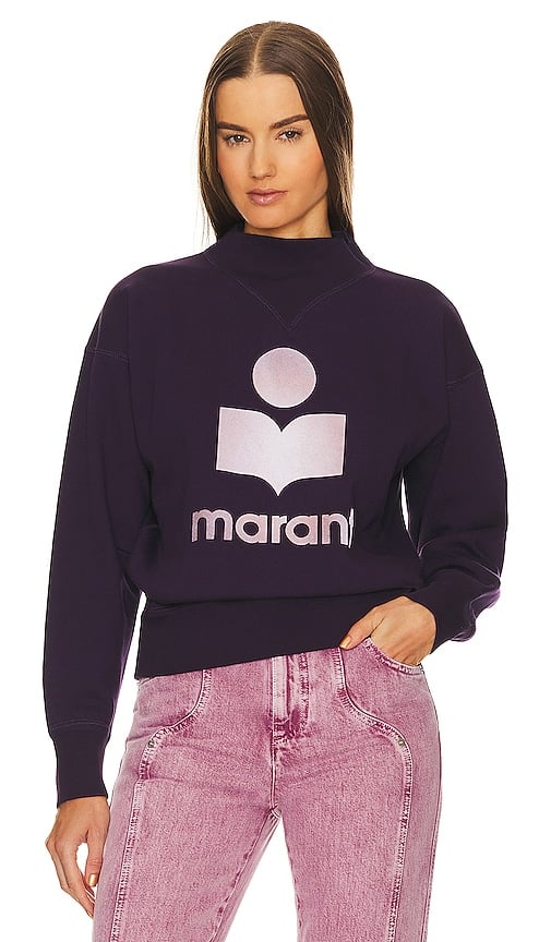 Image of ISABEL MARANT ÉTOILE MOBY SWEATER PLUM 