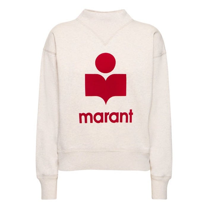 Image of ISABEL MARANT ÉTOILE MOBY SWEATER ECRU RED