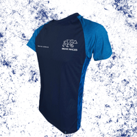 Bear Races Blue Running T-Shirt