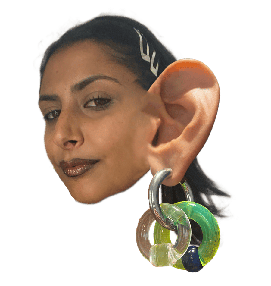 Image of badm00n earrings