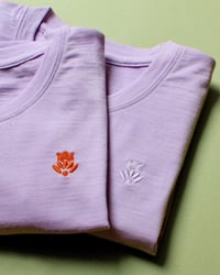 Image 5 of Phuncle Cropped Merino T- Shirt - Lilac