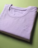 Phuncle Cropped Merino T- Shirt - Lilac