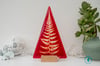 Red Extra Large Glass Christmas Tree T-light