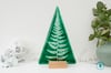 Green Extra Large Glass Christmas Tree T-light