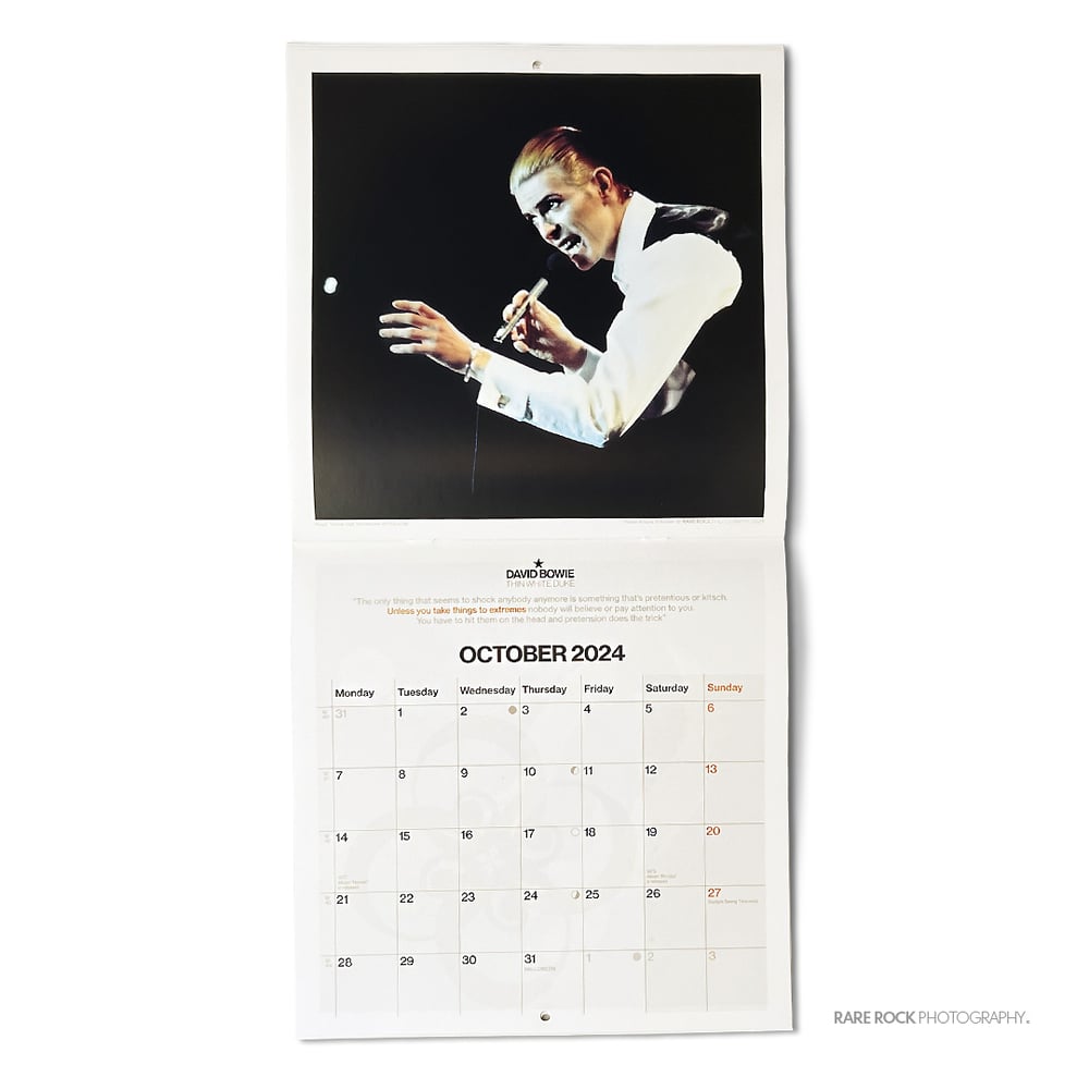 David Bowie 2024 Wall Calendar
