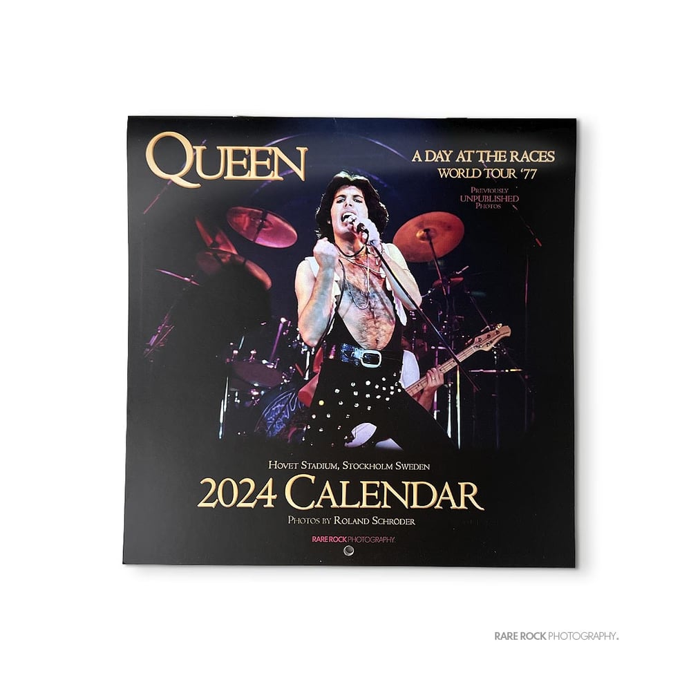 Queen 2024 Wall Calendar Rare Rock Photography