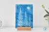Aqua Glass Christmas-T-light