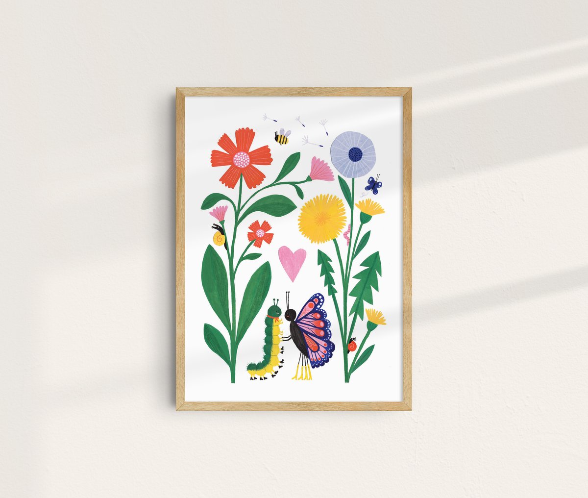 Image of Bugs in Love Print