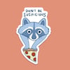 Suspicious Raccoon Sticker