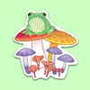 Fungi Frog Sticker