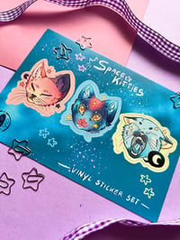 Image 2 of Space Kittens - Sticker Set