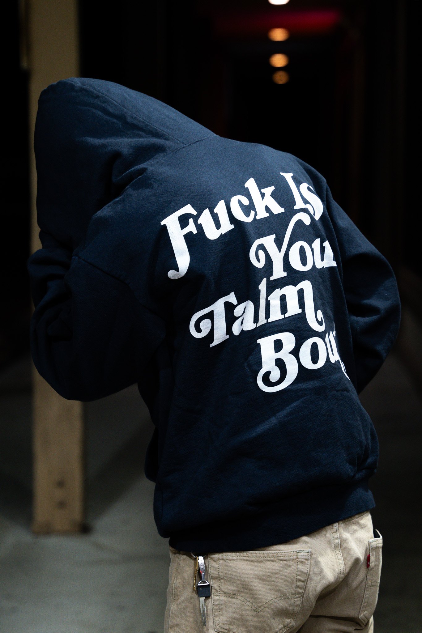 Image of FIYTB NAVY HOODIE w/ 3D PUFFPRINT 