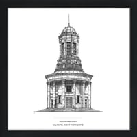 Saltaire Church Drawing West Yorkshire Illustration - A3, A4, A5