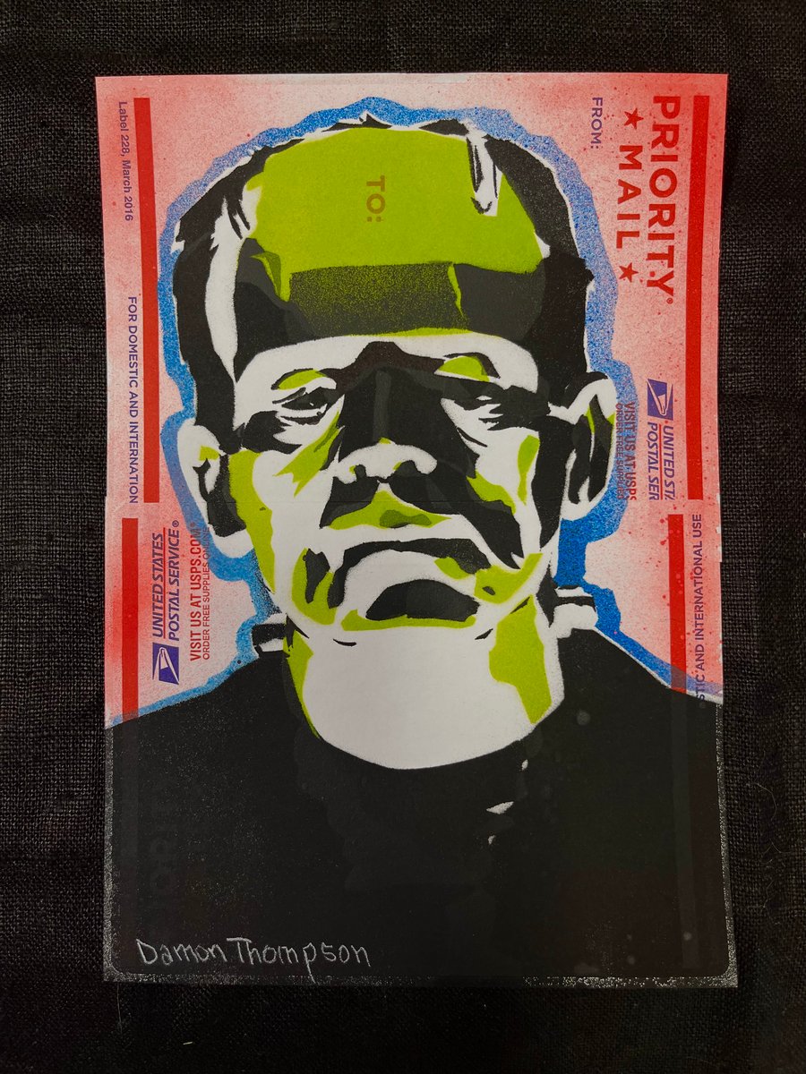 Frankenstein stencil | Damonpaints