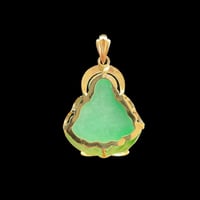 Image 2 of 10K Guangdong Smiling Buddha Pendant Jade 